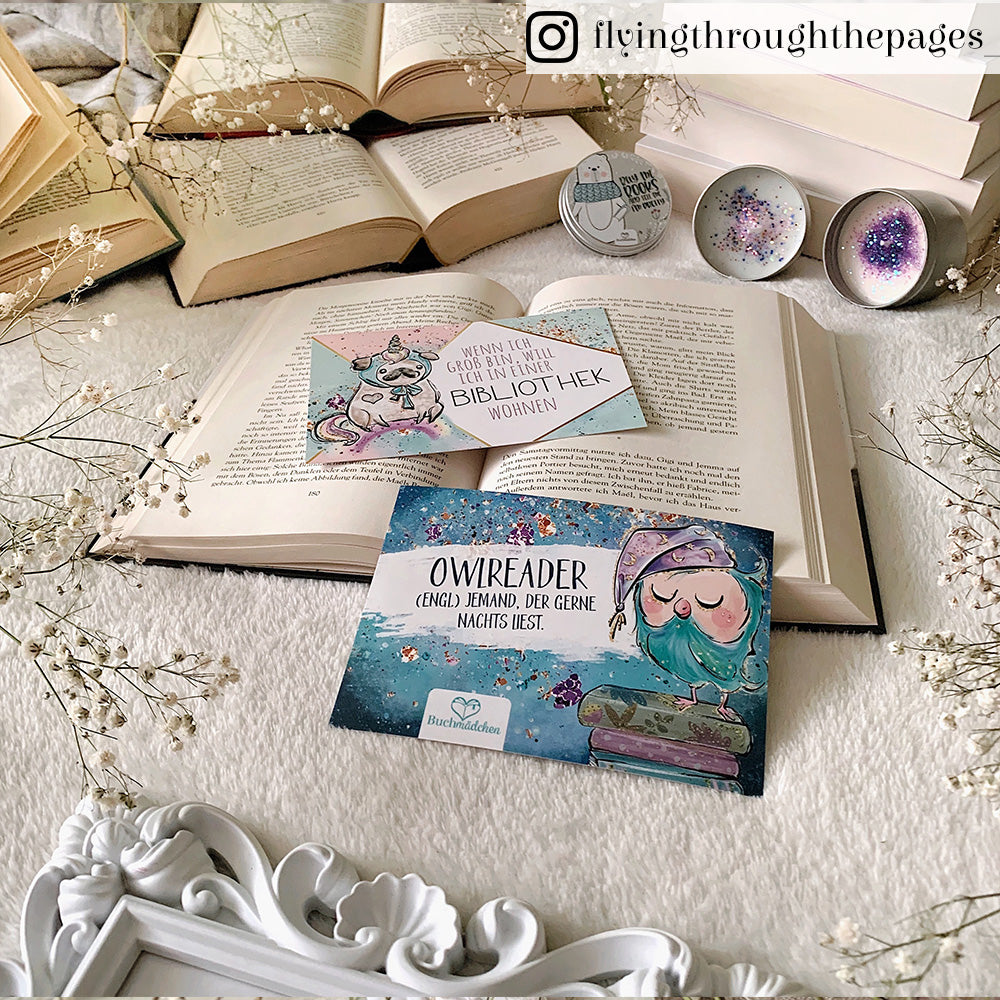 Postkarte »Owlreader«