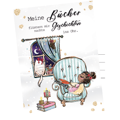 Postkarte »Geschichten ins Ohr«