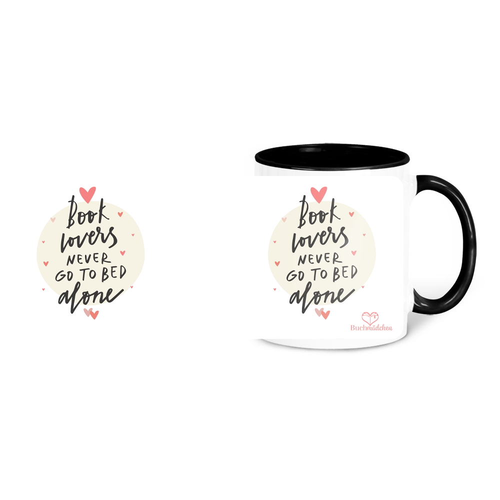 Tasse »Book Lovers never go to bed alone«
