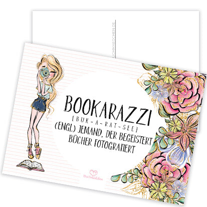 Postkarte »Bookarazzi«
