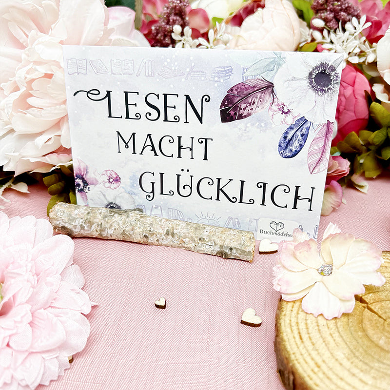 Postkarte »Lesen macht glücklich«