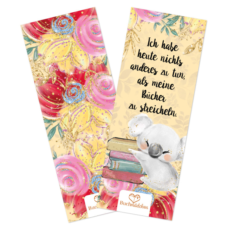 Lesezeichen »Koala - nichts anderes zu tun, als Bücher streicheln«