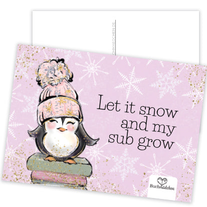 Postkarte »Let it snow«