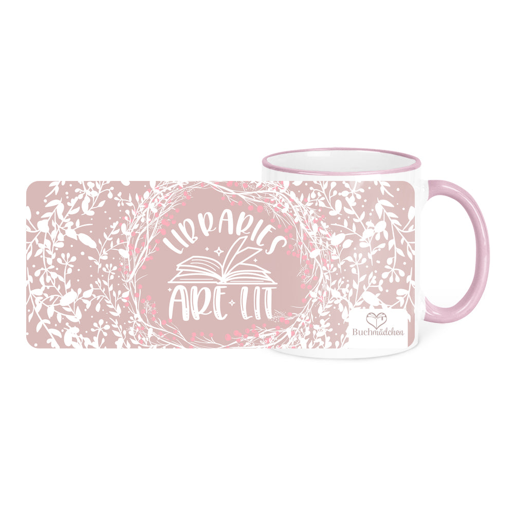 Tasse »Libraries are Lit«