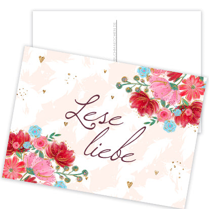 Postkarte »Leseliebe«