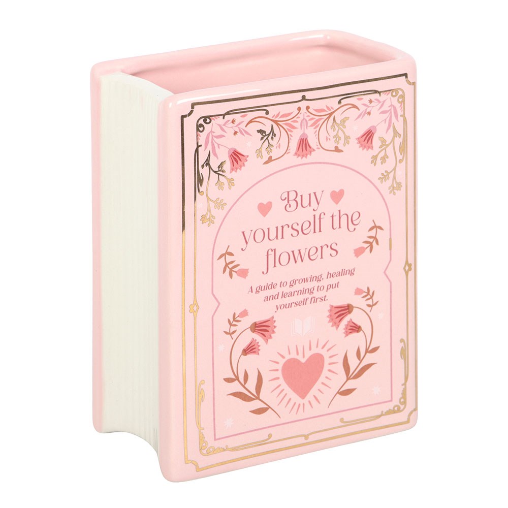 Buchvase »Buy yourself the flowers«