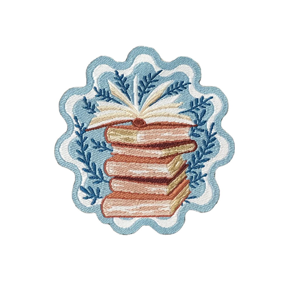 Gewebtes Bügelpatch Booklove