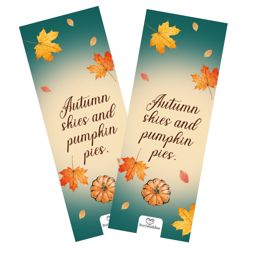 Lesezeichen »autumn skies«