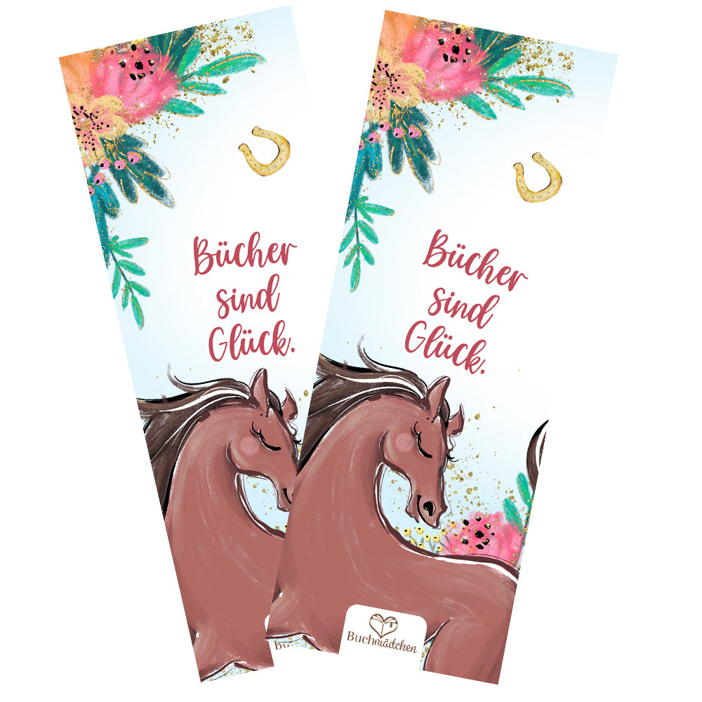 Lesezeichen »Bücher sind Glück«