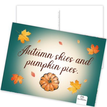 Postkarte »autumn skies«