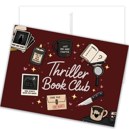 Postkarte »Thriller Book Club«