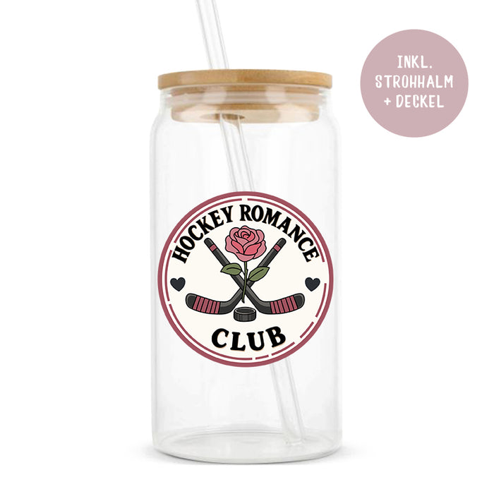 Glastumbler »Hockey Romance«