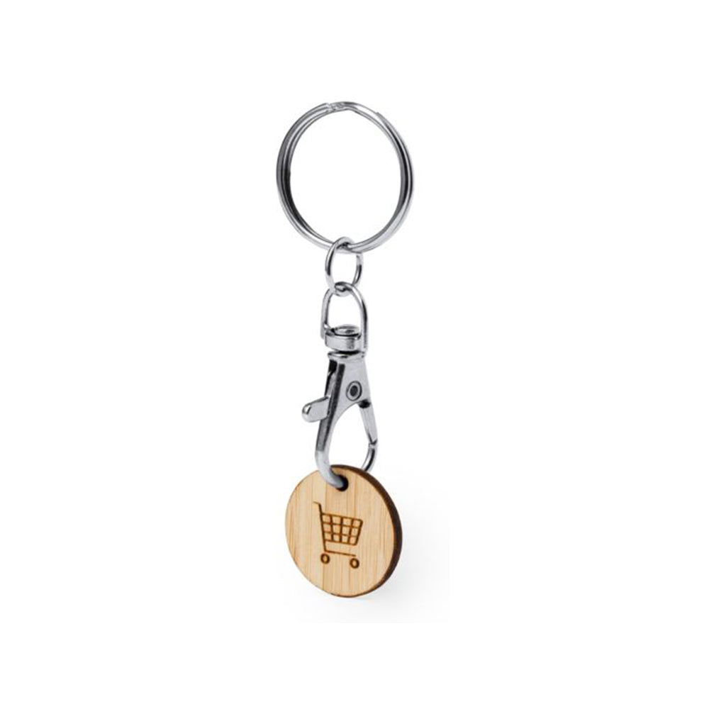 Metall Karabinerhaken mit Einkaufswagen Chip Booklove