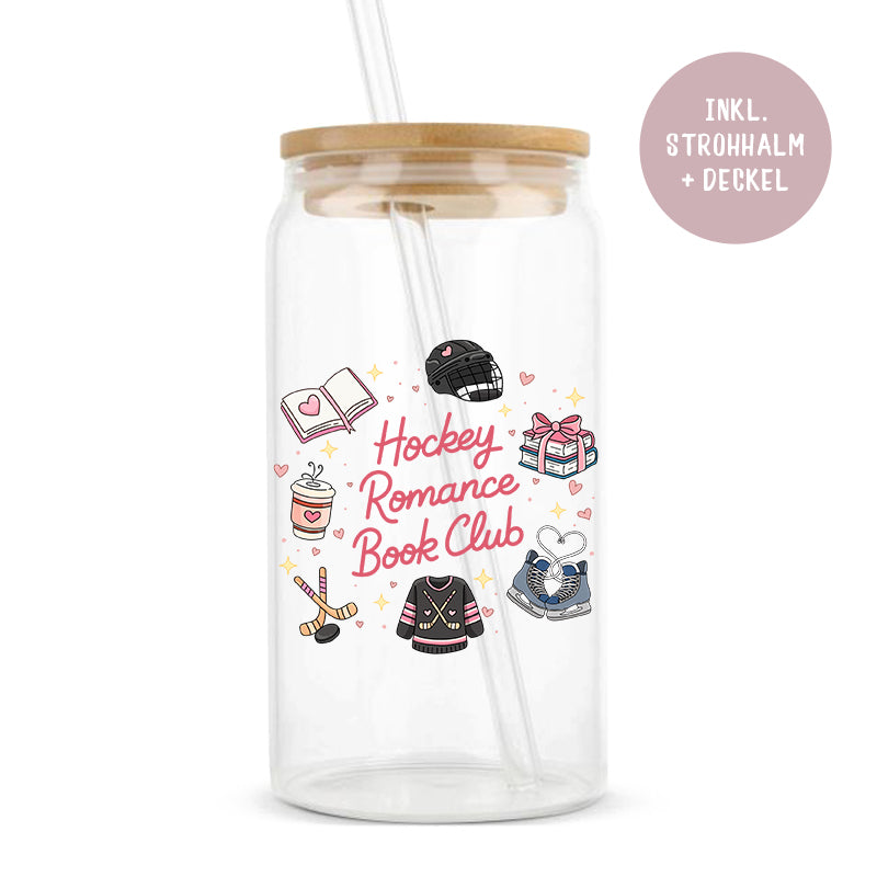 Glastumbler »Hockey Romance Book Club«