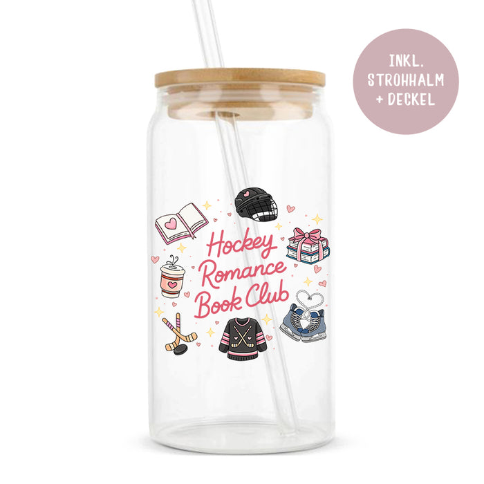 Glastumbler »Hockey Romance Book Club«