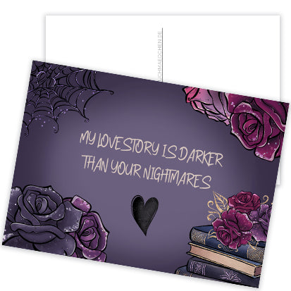 Postkarte »Darker than your nightmares«