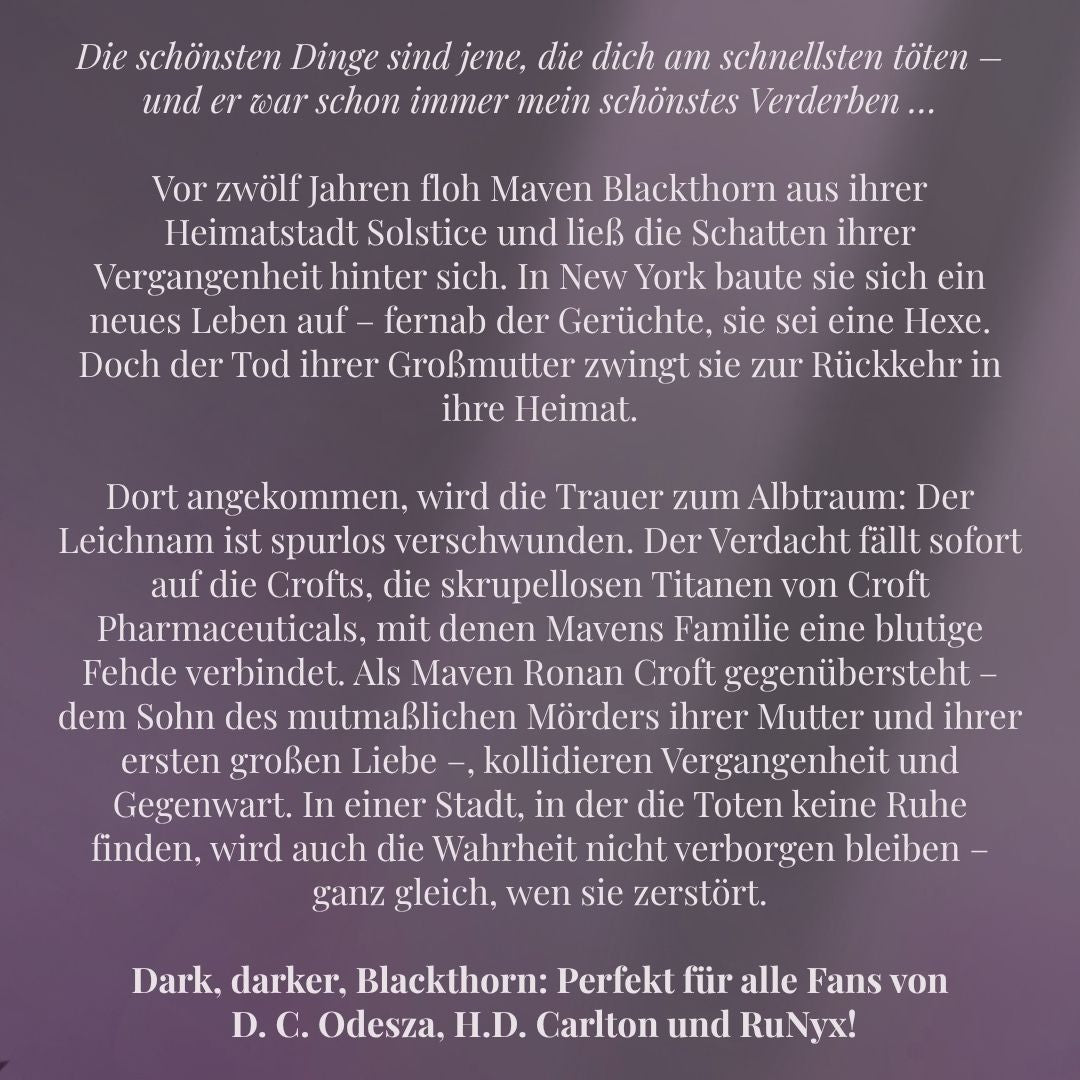 Farbschnittausgabe »Blackthorn« [Vorbestellung]
