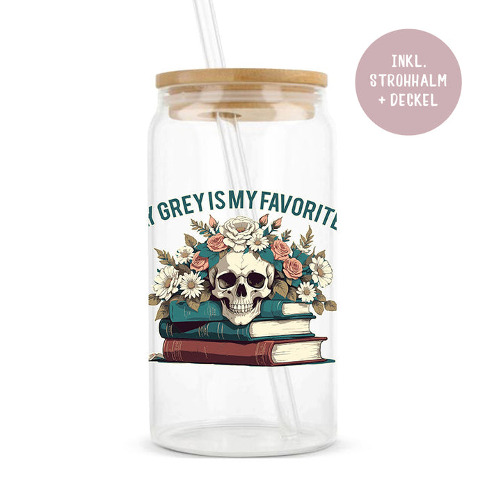 Glastumbler »Morally Grey«