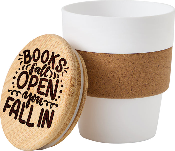 Trinkbecher »Books fall open«