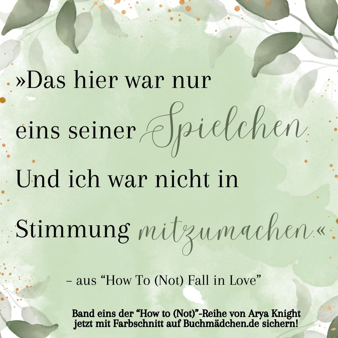 Farbschnittausgabe »How To (Not) Fall In Love« [sofort]