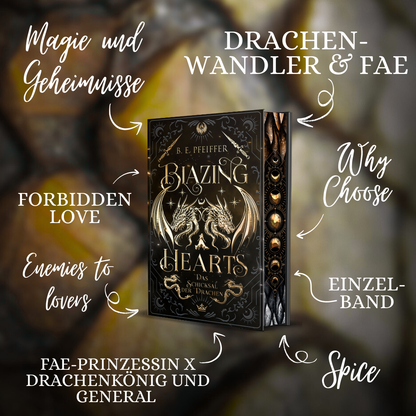 Farbschnittausgabe »Blazing Hearts – Das Schicksal der Drachen« [Sofort]
