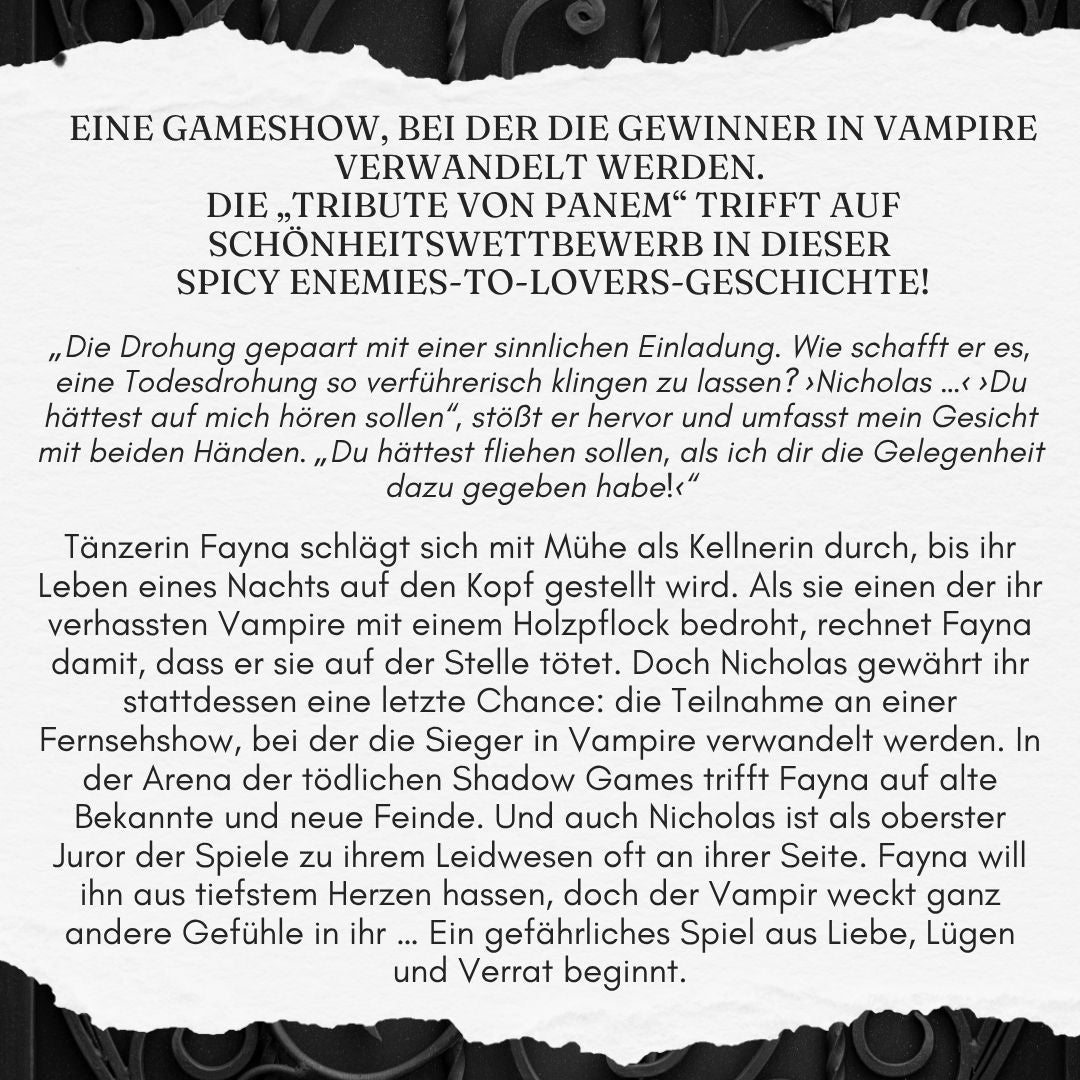 Farbschnittausgabe »Shadow Games« [Sofort]