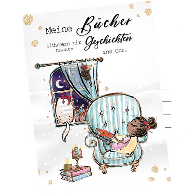 Postkarte »Geschichten ins Ohr«