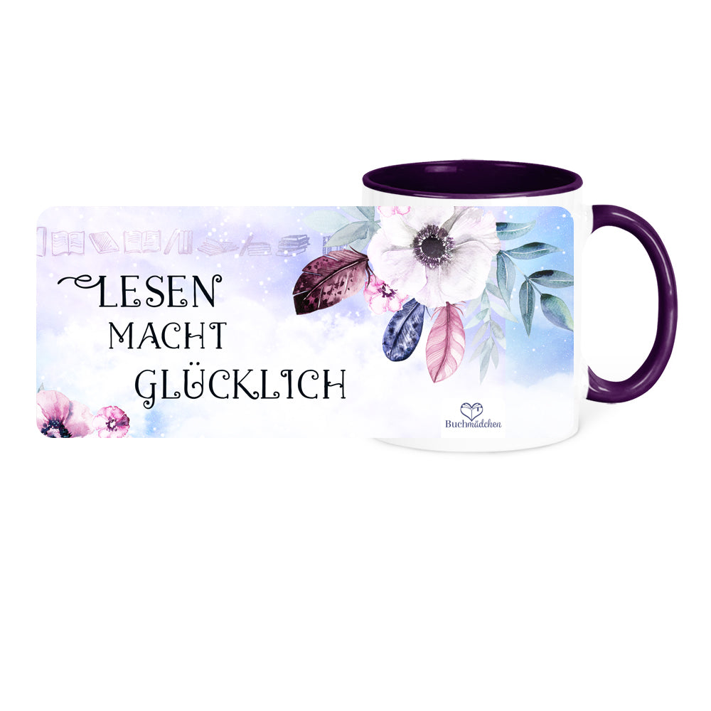 Tasse »Lesen macht glücklich«