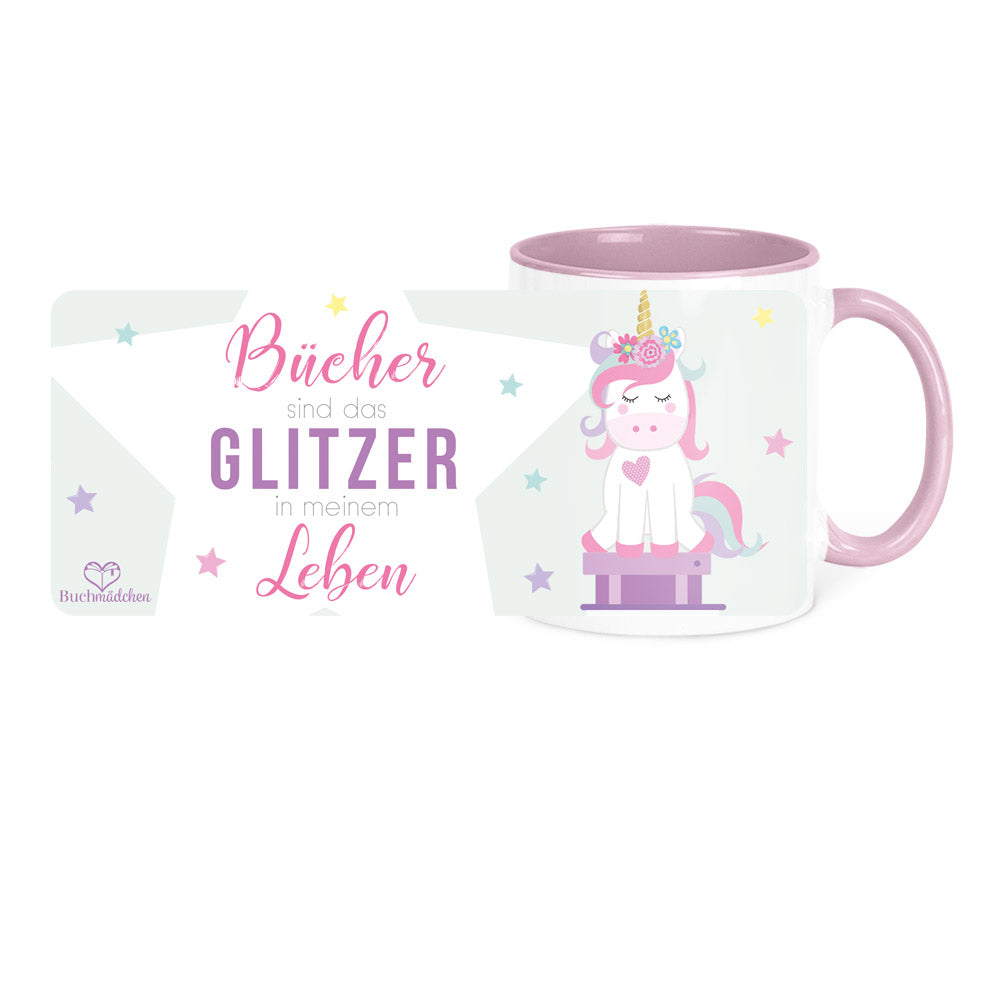 Tasse »Bücher sind das Glitzer in meinem Leben«