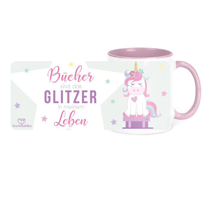 Tasse »Bücher sind das Glitzer in meinem Leben«