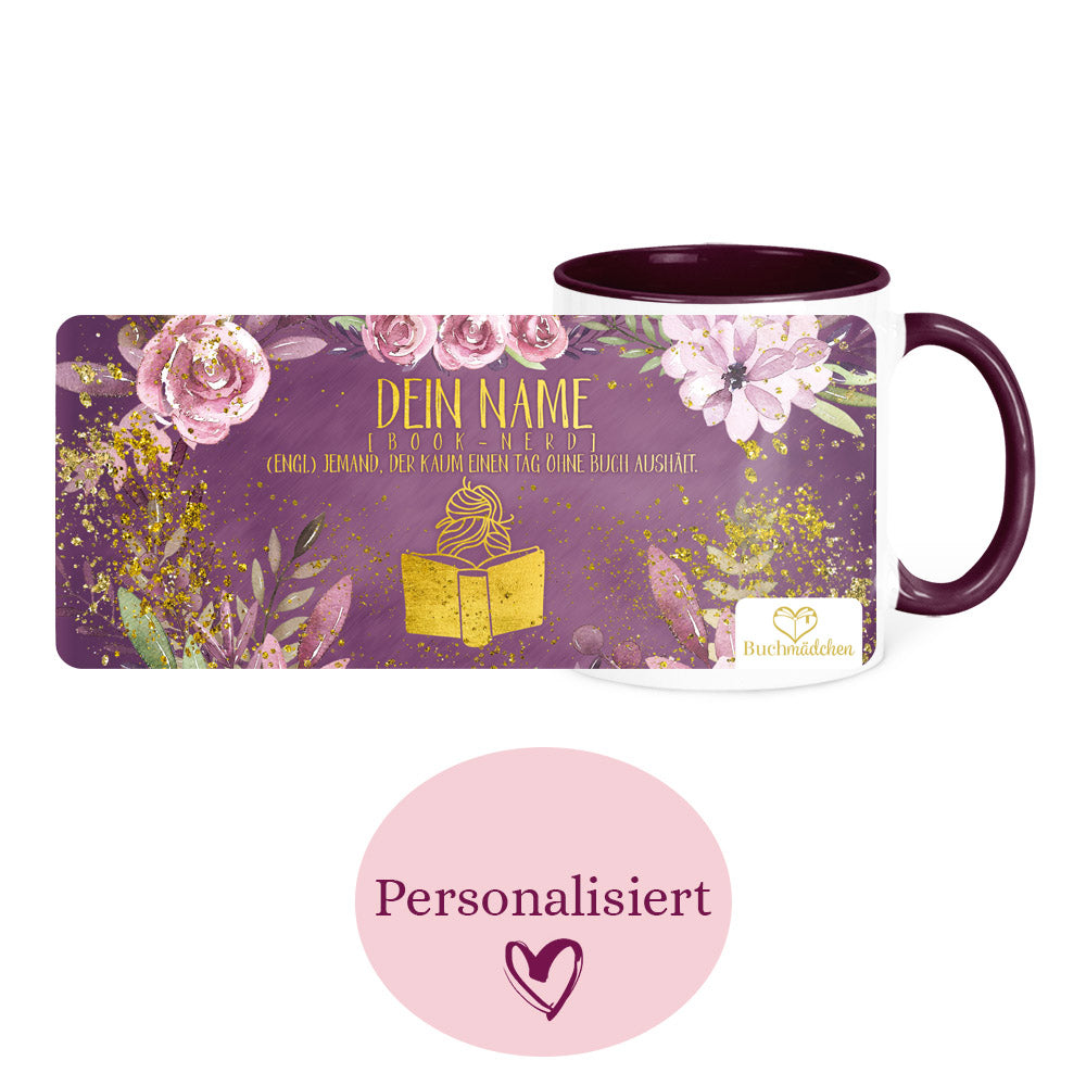 [Personalisiert] Tasse »Booknerd«