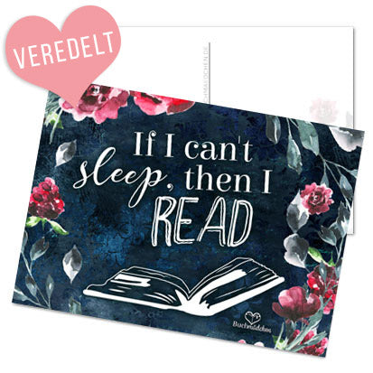 Postkarte »If i can't sleep, then i read«