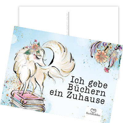 Postkarte »Ich gebe Büchern ein Zuhause«