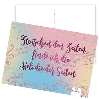 Postkarte »Melodie der Seiten«