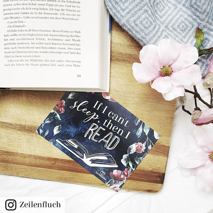 Postkarte »If i can't sleep, then i read«