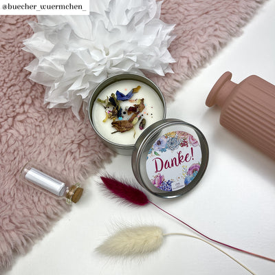 Kerze in Dose »Danke!«