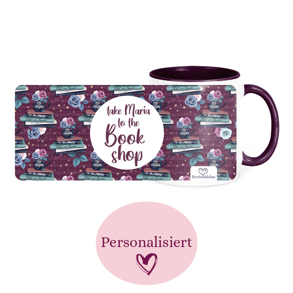 [Personalisiert] Tasse »Bookshop«