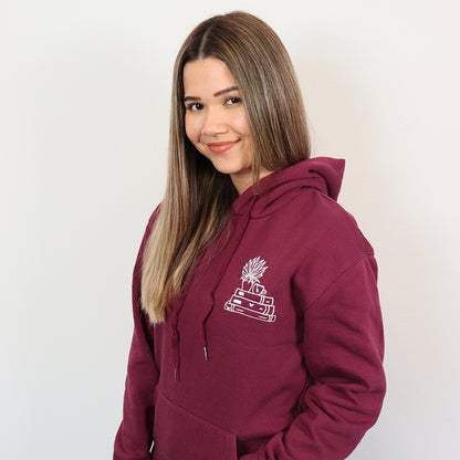 Hoodie »Plant and Books«