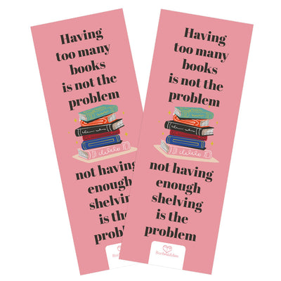 Lesezeichen »Having too many books«