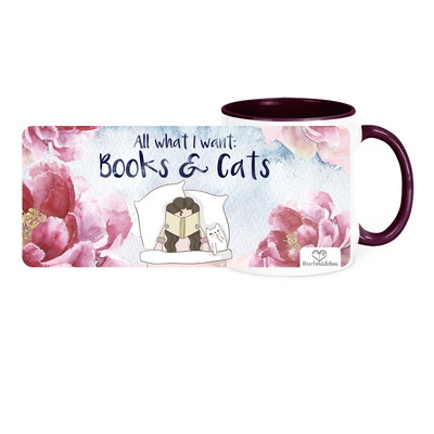 Tasse »Cats & Books«