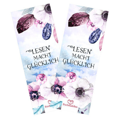 Lesezeichen »Lesen macht glücklich«
