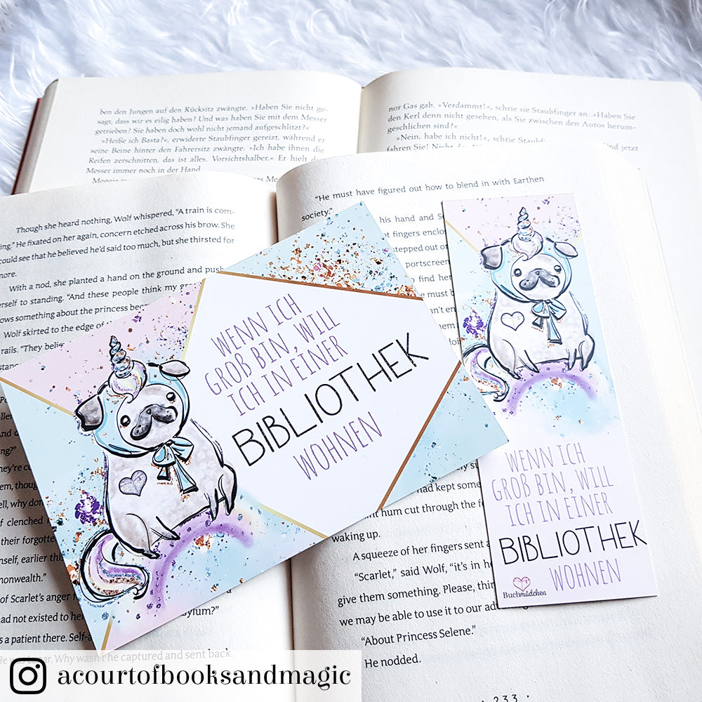 Glitzer Postkarte »Wenn ich groß bin ...«