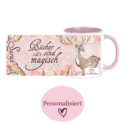 [Personalisiert] Tasse »Bücher sind magisch«