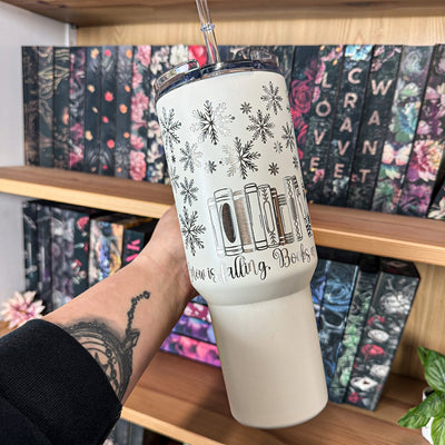 Tumbler »Snow is falling« beige