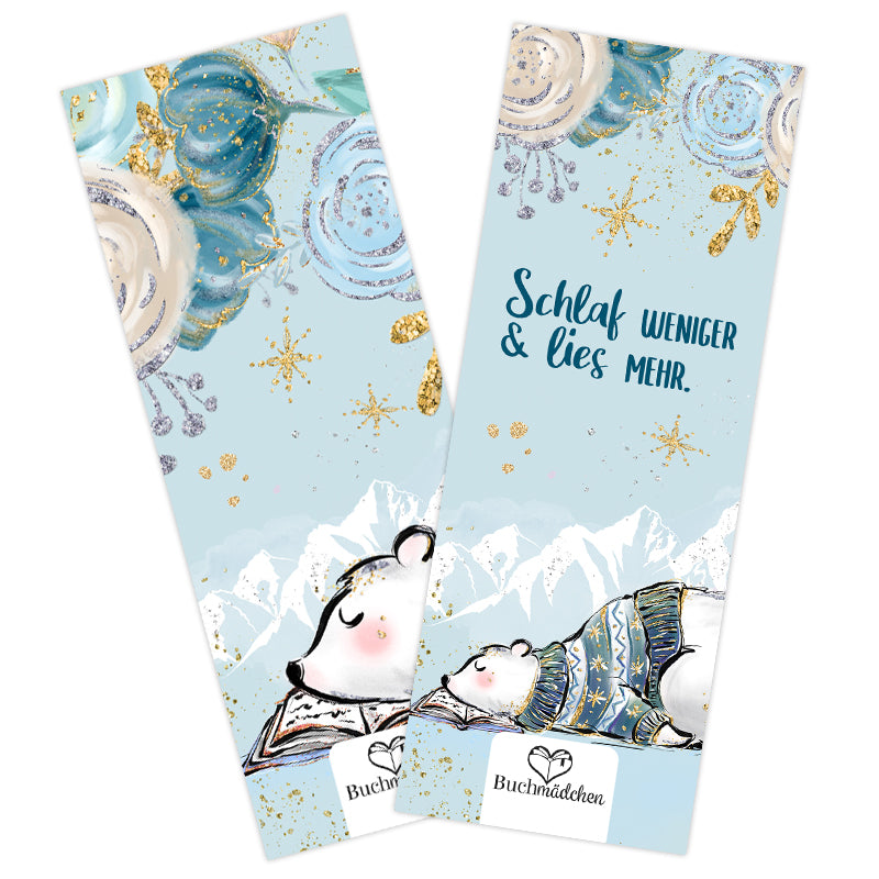 Lesezeichen »Schlaf weniger und lies mehr«