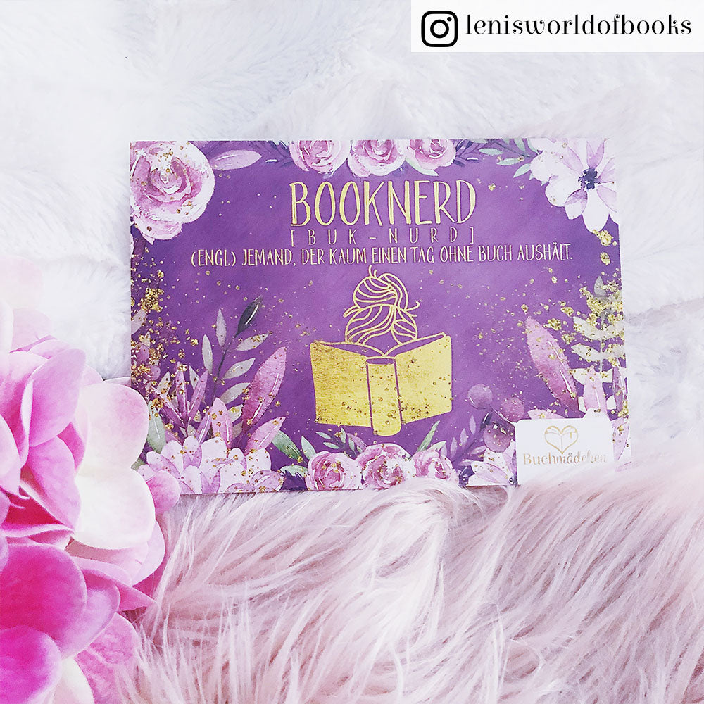Postkarte »Booknerd«