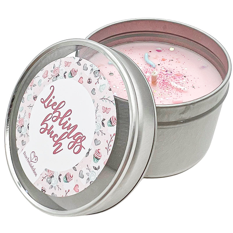 Kerze in Dose »Lieblingsbuch«