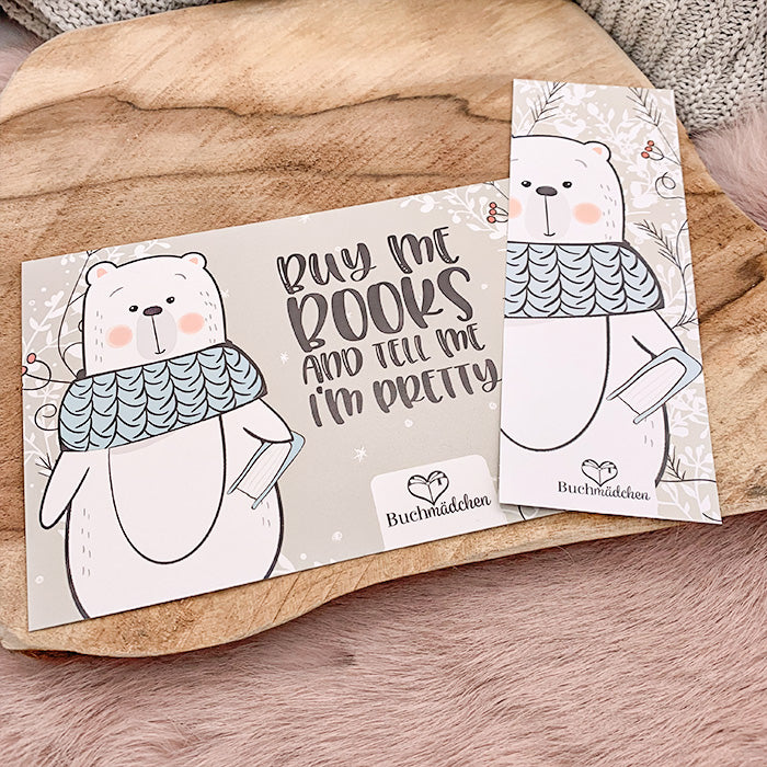 Postkarte »Buy Me Books And Tell Me I'm Pretty«
