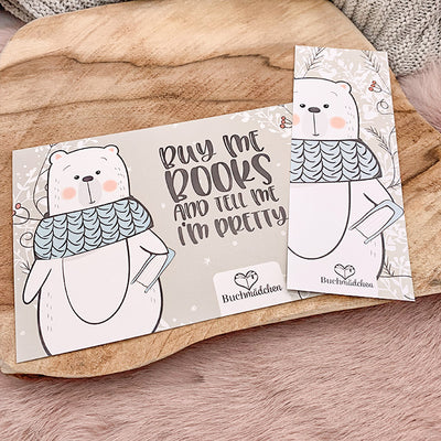 Postkarte »Buy Me Books And Tell Me I'm Pretty«