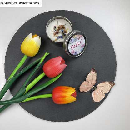 Kerze in Dose »Danke!«